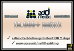 Addmefast Aккаунт: 10,000 Поинтов (Новый/Пополнение)