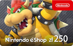 *Карта Nintendo eShop 250z* PLN(Злотых) *Польша*