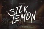 Шрифт SICK LEMON - ручной письменный тип - irongamers.ru