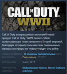 Call of Duty: WWII Steam Key RU/CIS