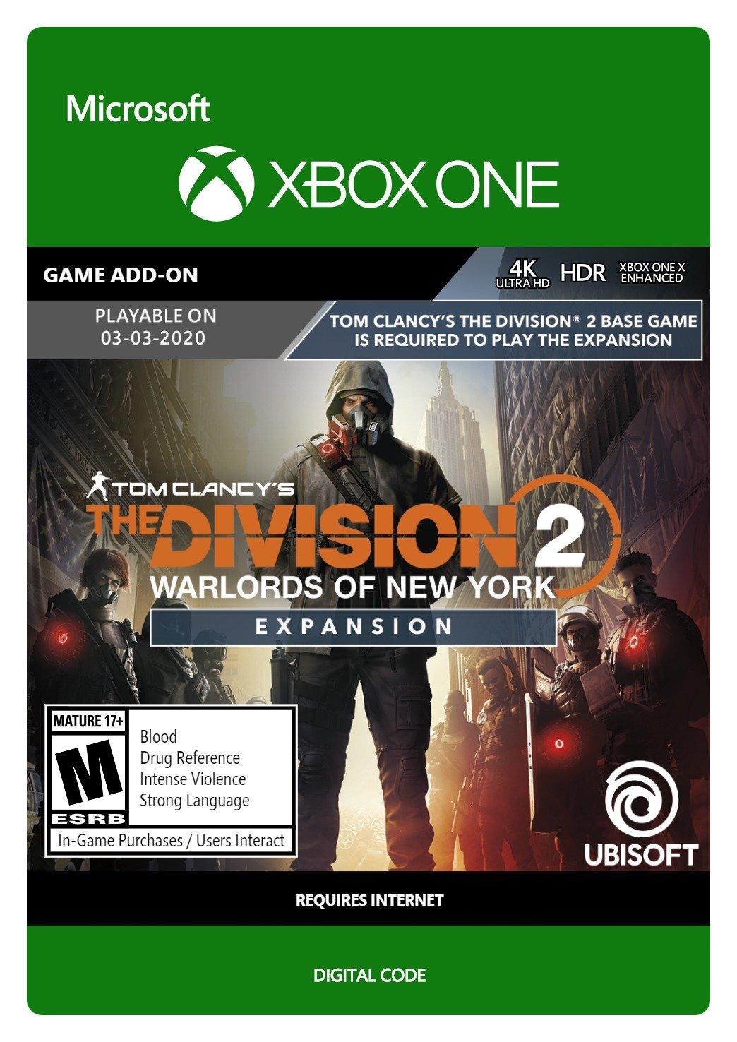 THE DIVISION 2 WARLORDS OF NEW YORK EXPANSION XBOX 🔑