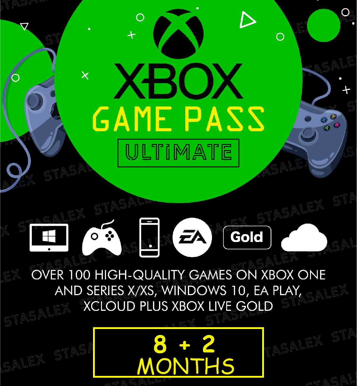 XBOX GAME PASS ULTIMATE 8+2 MONTHS + EA PLAY