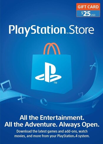 Playstation Network PSN $25 USD USA Gift Card US