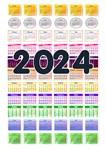 Календарные сетки на 2024 год (100 дизайнов) +генератор
