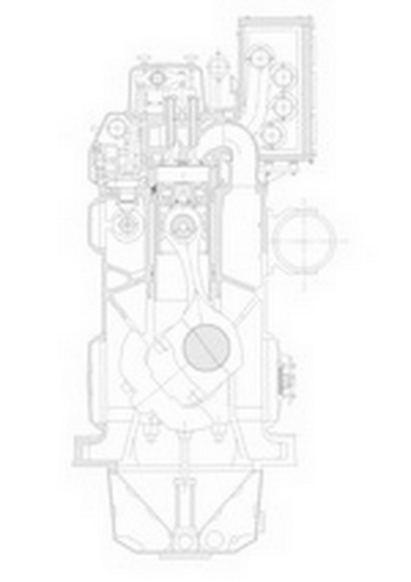 Wartsila 8l32 чертеж