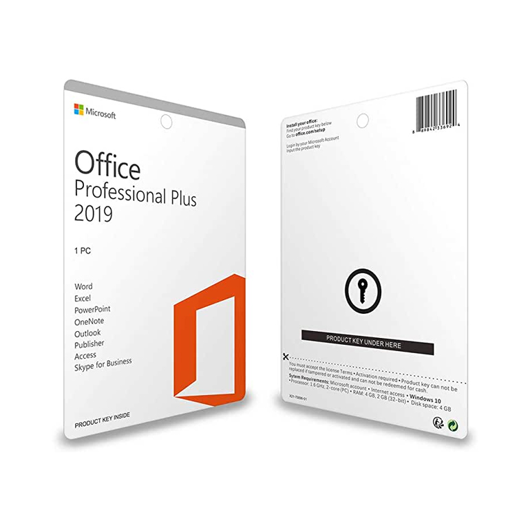 Microsoft office professional plus 2019 product key