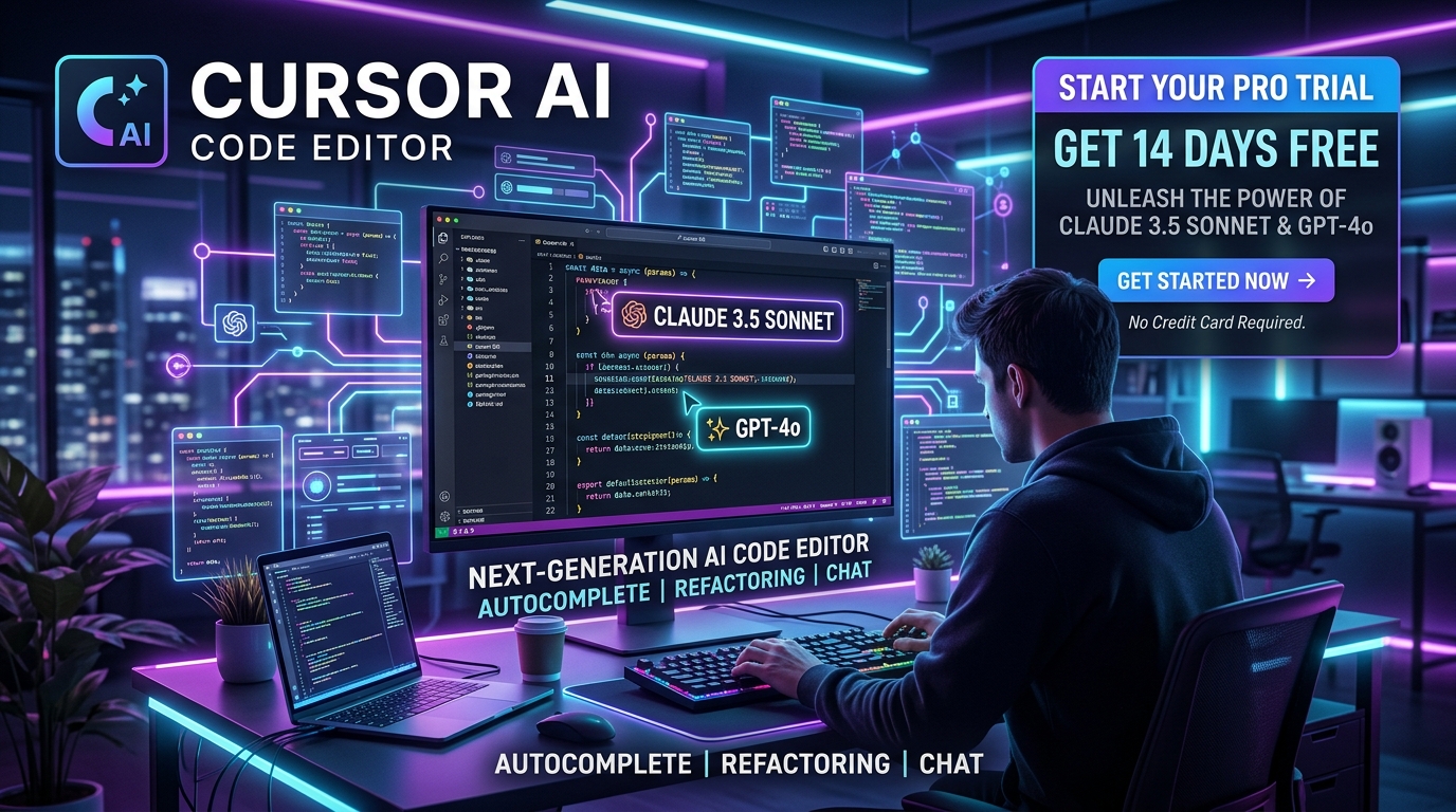 Cursor AI Pro Account (14-Day Free Trial) β’ Full Access + Native Mail β’ Instant photo 1