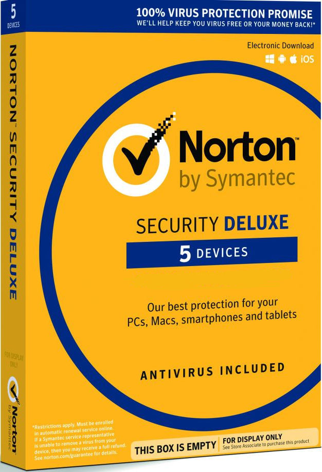 Norton Security Deluxe (90 days) 5 devices  Global