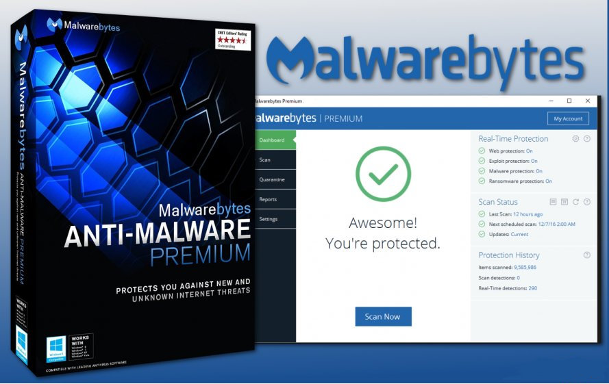 Malwarebytes Anti-Malware Premium 1 year/1-10 Devices