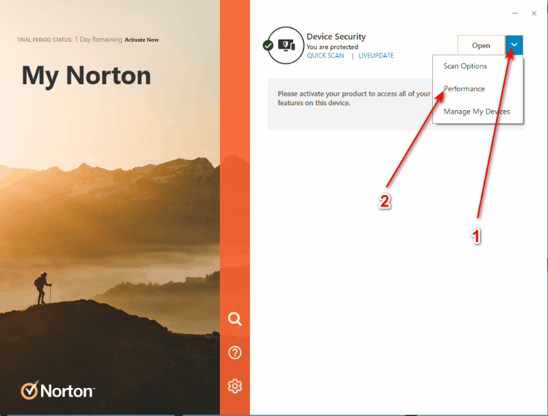 Norton 360 Platinum + VPN ( until 06/09/2024 ) 1 device