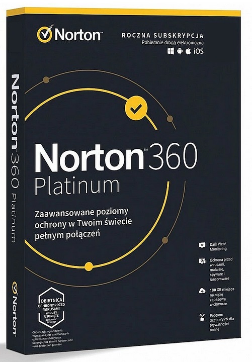 Norton 360 Platinum + VPN ( until 3/27/2023 ) 1 device