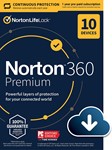 Norton 360 Premium  10 devices / 90~120 дней  (Global)