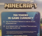 Minecraft 700 Монет Внутриигровой валюты PSN RU/EN