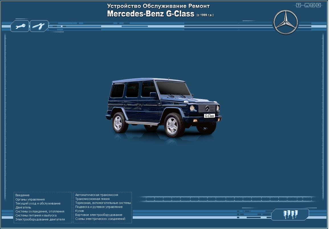 Mercedes G-класса с 1999 года выпуска
