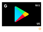 Google Play Gift Card 10$  ( USA)