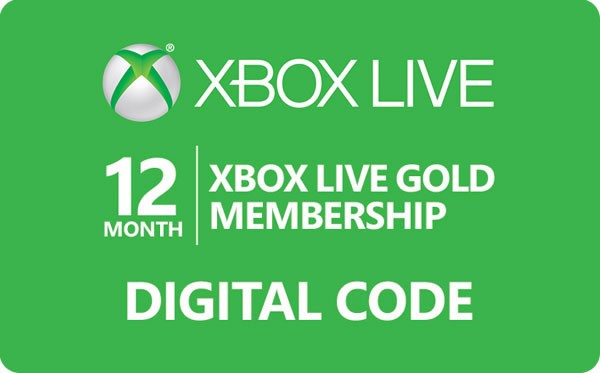 xbox live gold 12 month us