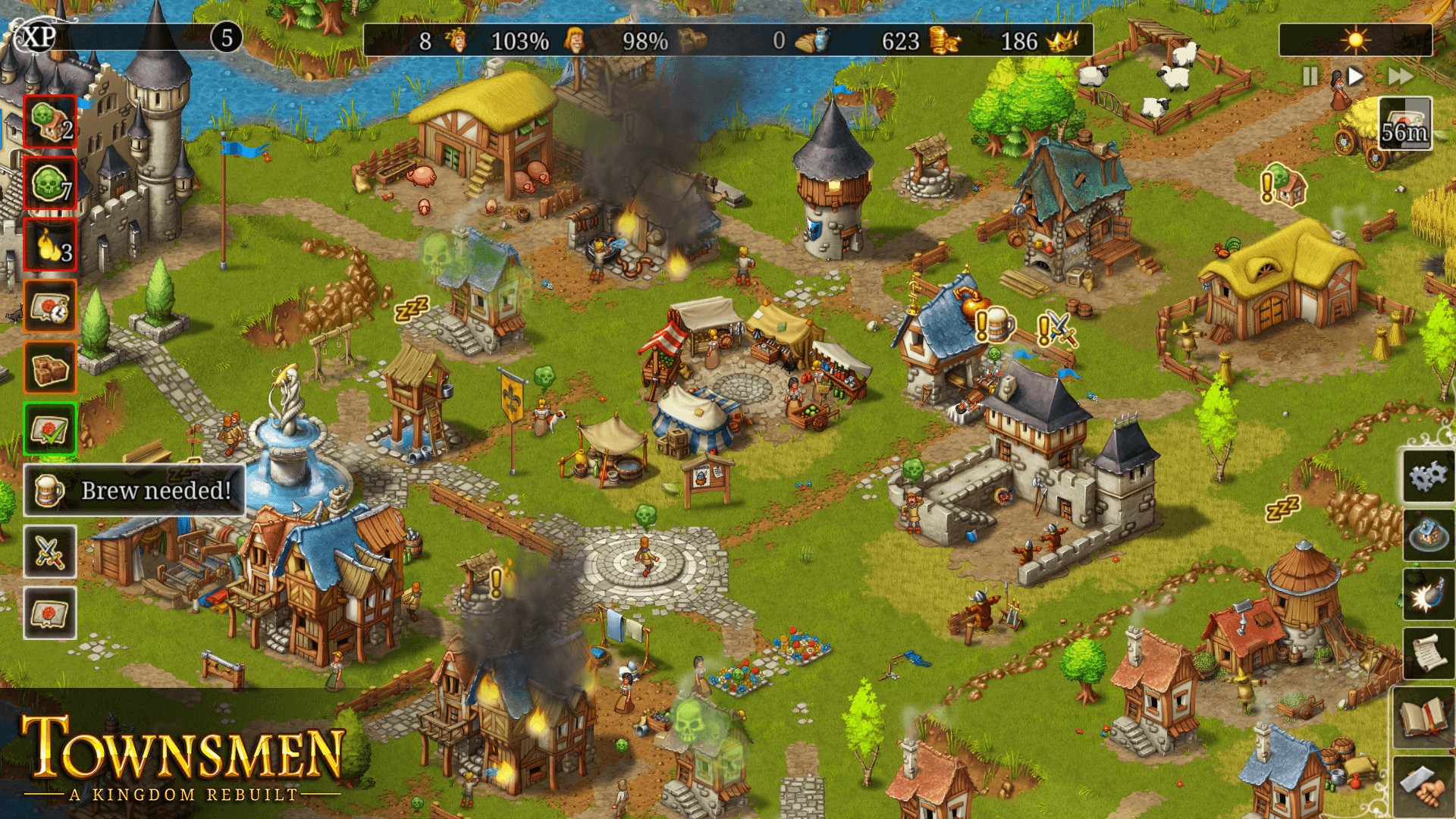 townsmen a kingdom rebuilt читы коды