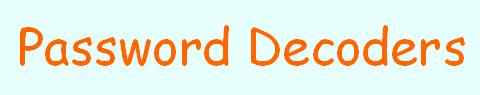Password Decoders