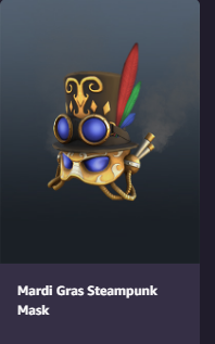 mardi gras steampunk mask code