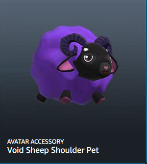 ✅Code Roblox Void Sheep Shoulder Pet #6 ✅ 100%