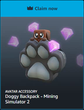 КОД 💎 ROBLOX Doggy Backpack - Mining Simulator 2 💎