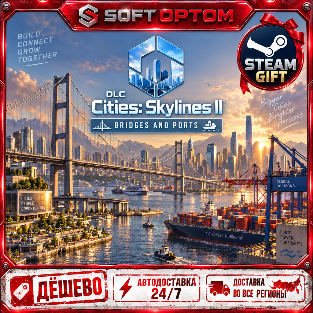 DLC Cities: Skylines II - Bridges and Ports · Steam ЛЮБОЙ РЕГИОН · АВТО 24/7 фото 3