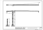 Башенный кран ZEPPELIN ZBK-80 (чертеж autocad)