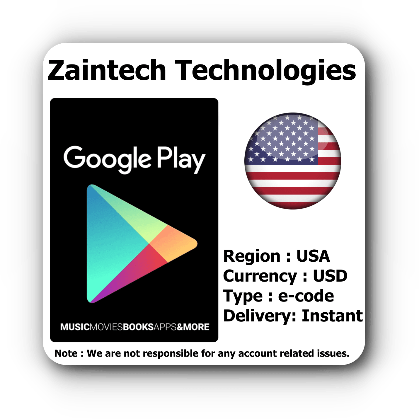 Купить $5 Google Play Us Region - (Instant Delivery) И Скачать