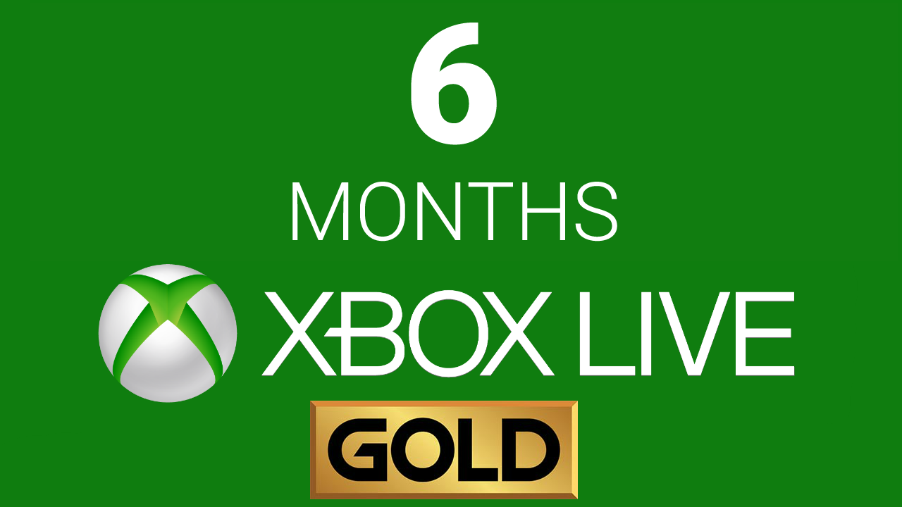 xbox live gold 6 months uk