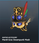 ✔️Code Roblox Mardi Gras Steampunk Mask #4