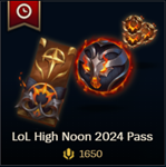 ✔️ High Noon 2024 Pass /1650 RP/ 2650 RP /3650 RP