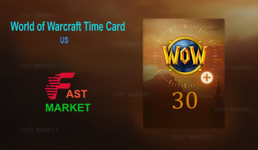 🥇World of Warcraft 30days Time Card(US) +CLASSIC