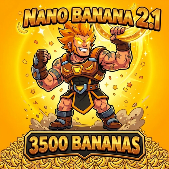 Nano Banana 2.1 - 3500 🍌 бананов (генерация изображений нейросетью Gemini) фото 1