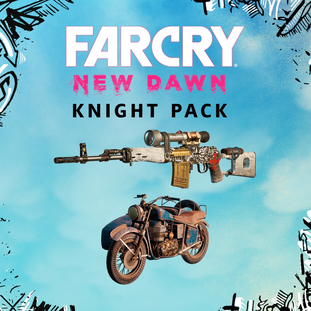 Far pack. Far Cry New Dawn Deluxe Edition. Far Cry New Dawn DLC. Far Cry New Dawn ps4 обложка. Dawn Knight.