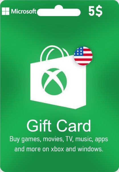 Xbox Live Gift Card 5 Usd