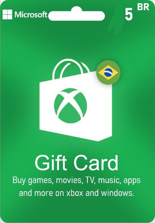 Xbox gift card brazil 5brl