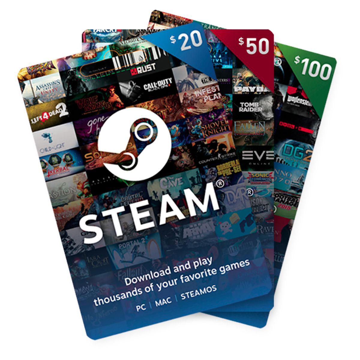 Карта пополнения steam