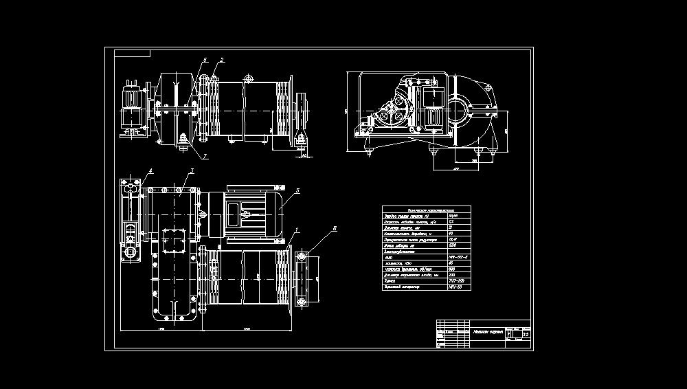Автокран чертеж dwg