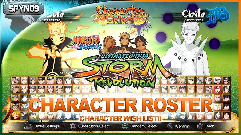 naruto shippuden ultimate ninja storm revolution roster naruto shippuden ultimate ninja storm revolution roster
