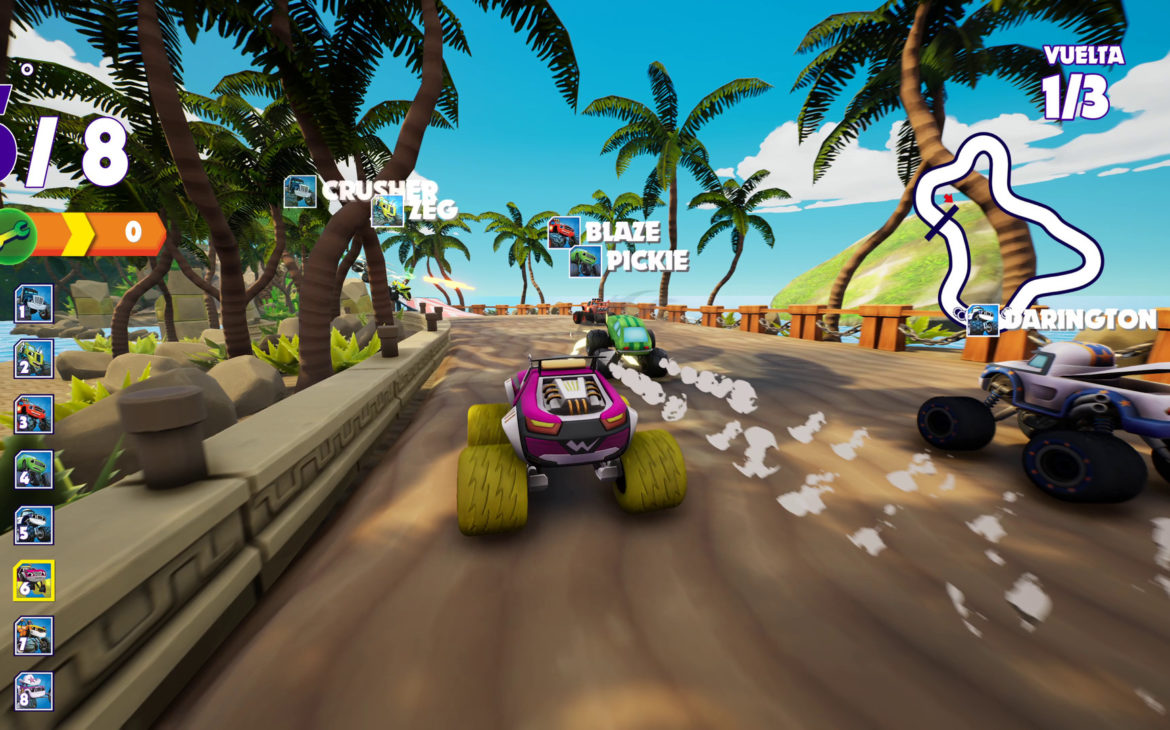 Игра машинка вспыш играть. Игра Blaze and the Monster Machines: Axle City Racers (ps4). Вспыш гонщики Эксл Сити ps4. Вспыш и чудо-машинки: гонщики Эксл Сити ps4. Blaze and the Monster Machines: Axle City Racers.