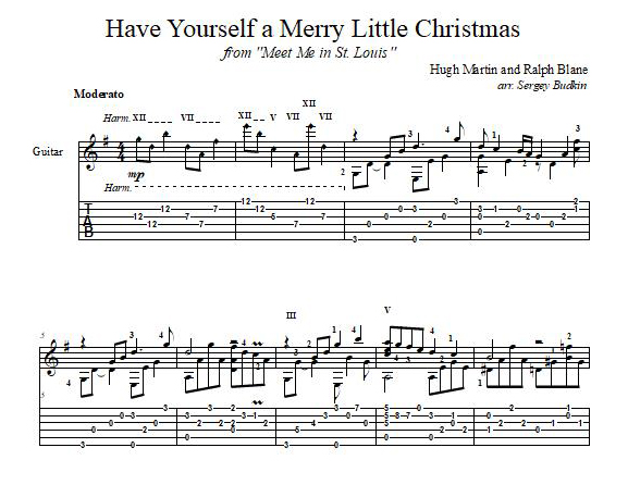 Have Yourself a Merry Little Christmas_guitar cover