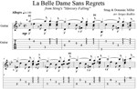 La Belle Dame Sans Regrets (Sting) для гитары