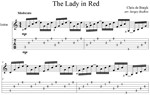 The Lady in Red (Крис де Бург) для гитары