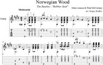 Norwegian Wood (The Beatles) для гитары