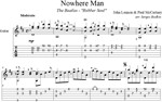Nowhere man (The Beatles) для гитары