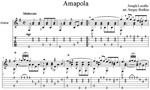 Амапола (Жозеф Лакалье) для гитары