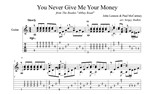 You Never Give Me Your Money (The Beatles) для гитары