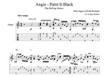 Angie - Paint It Black (the Rolling Stones) для гитары