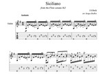 Сицилиана - И.С.Бах - для гитары
