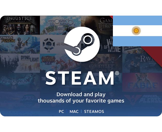 Подарочная карта steam аргентина
